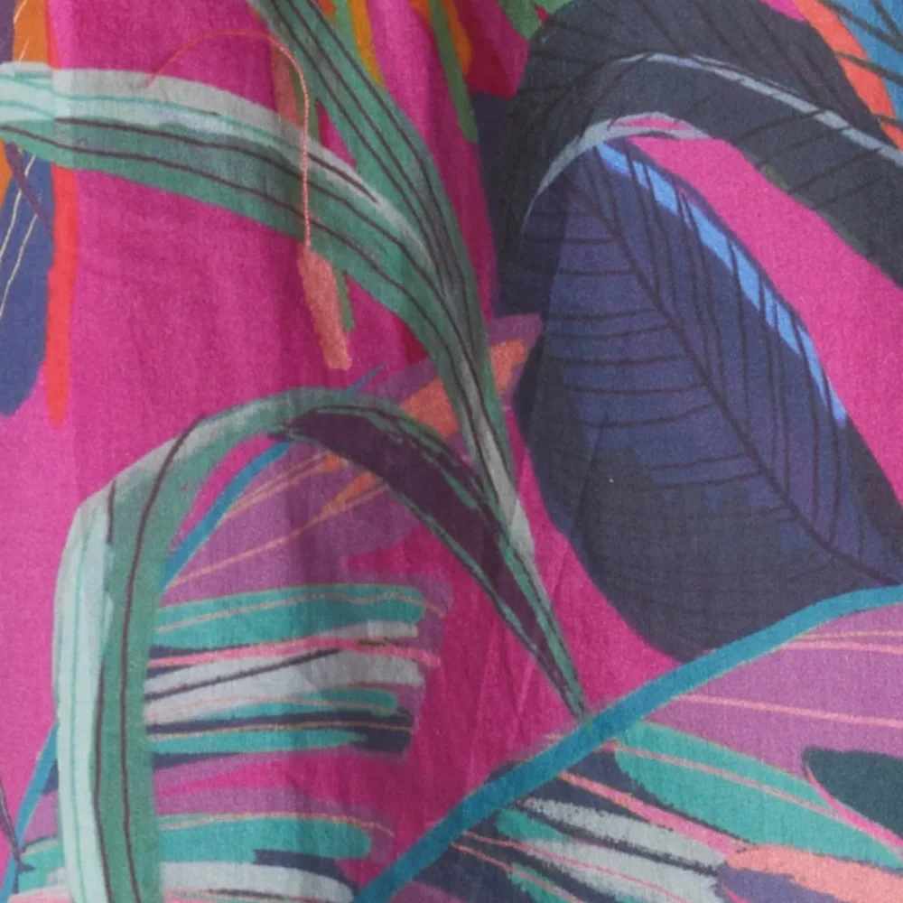 NWT $195 FARM Rio Rainbow Macaws Long Sleeve Minidress, RAINBOW MACAWS, Small!